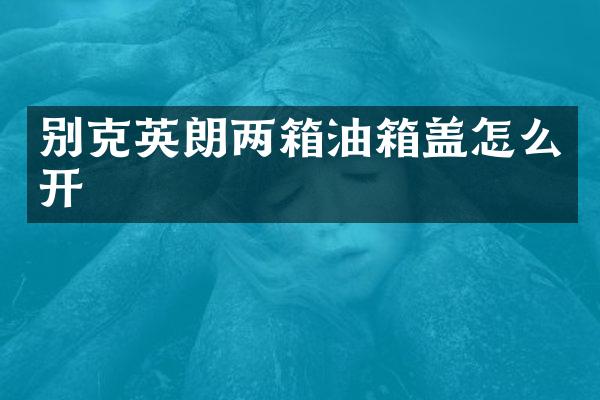 别克英朗两箱油箱盖怎么开