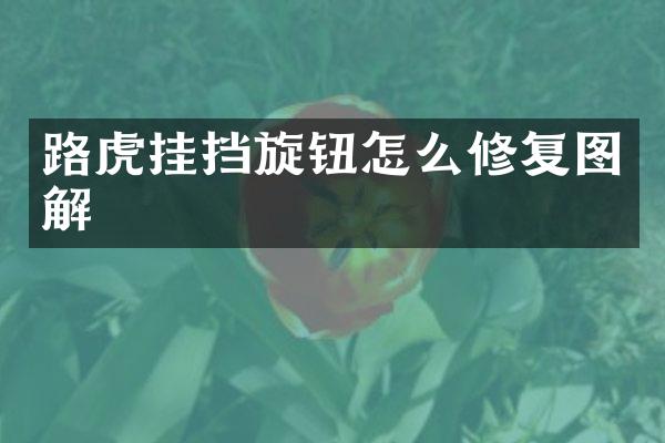 路虎挂挡旋钮怎么修复图解