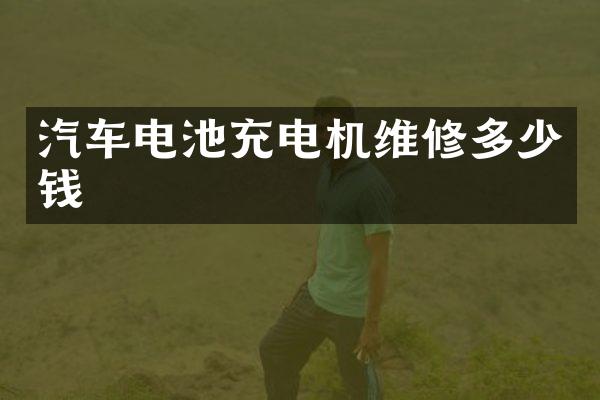 汽车电池充电机维修多少钱
