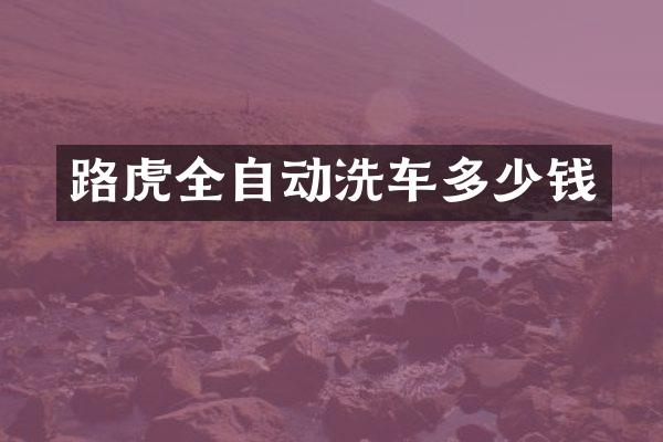 路虎全自动洗车多少钱
