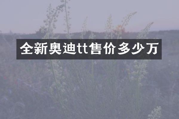 全新奥迪tt售价多少万