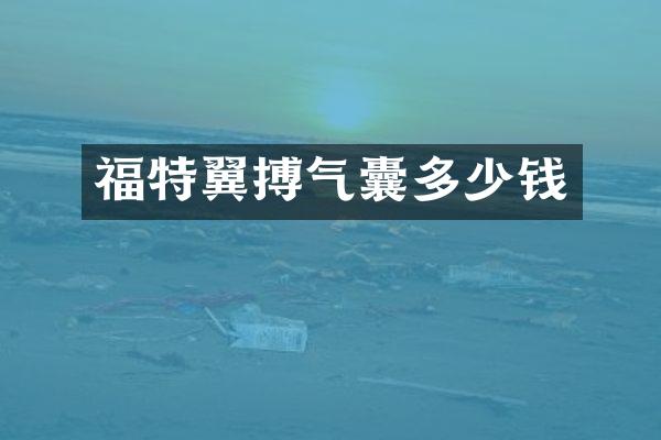 福特翼搏气囊多少钱