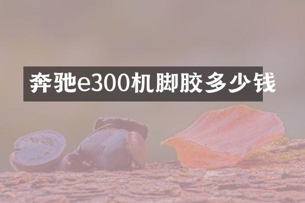 奔驰e300机脚胶多少钱