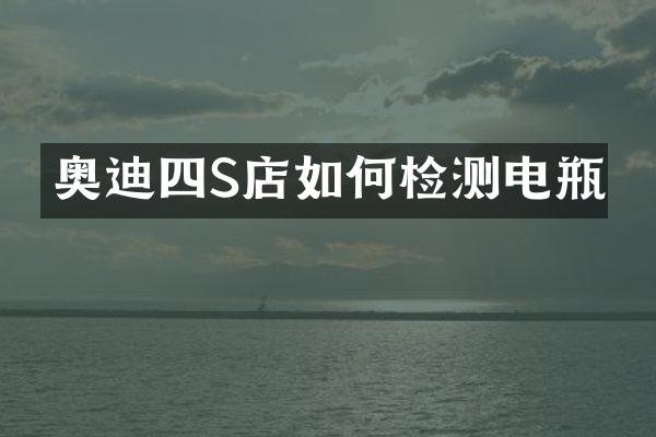 奥迪四S店如何检测电瓶