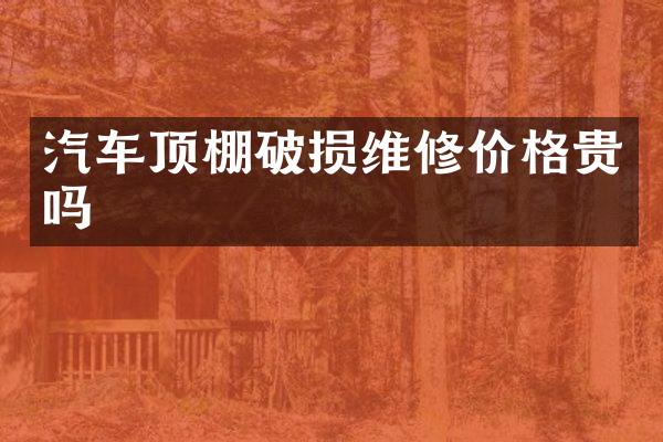 汽车顶棚破损维修价格贵吗