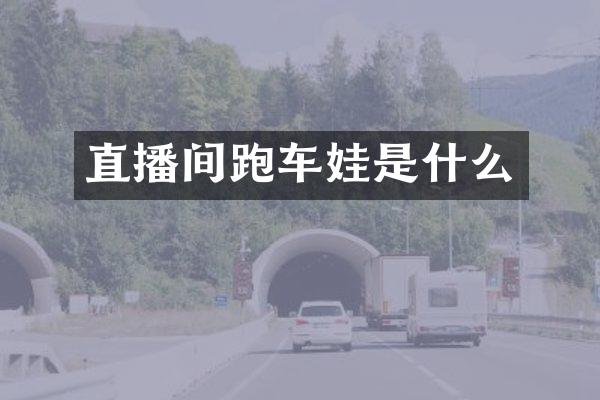 直播间跑车娃是什么