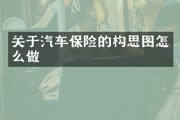关于汽车保险的构思图怎么做