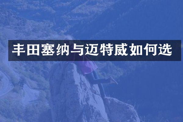 丰田塞纳与迈特威如何选