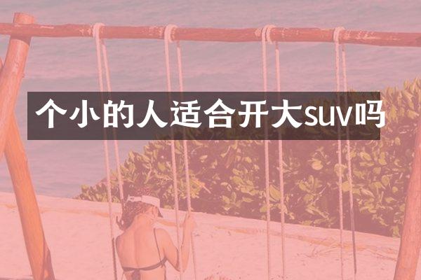 个小的人适合开大suv吗