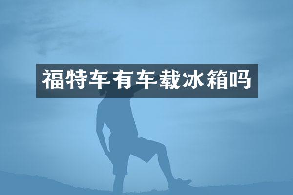 福特车有车载冰箱吗