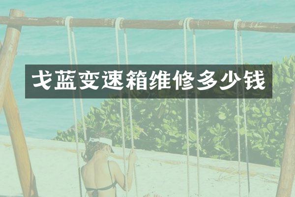 戈蓝变速箱维修多少钱