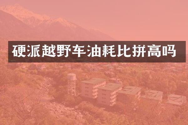 硬派越野车油耗比拼高吗
