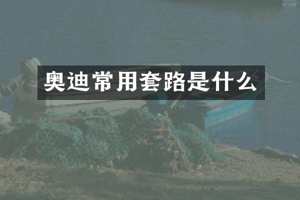 奥迪常用套路是什么