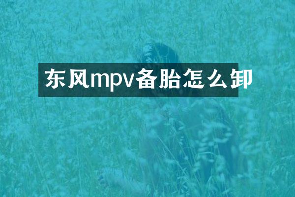 东风mpv备胎怎么卸