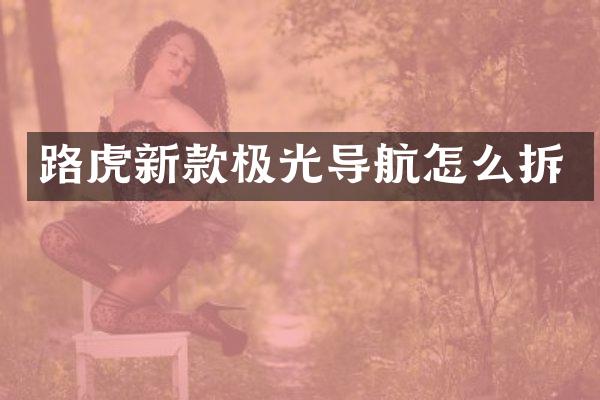 路虎新款极光导航怎么拆