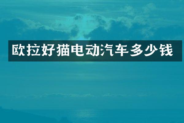 欧拉好猫电动汽车多少钱