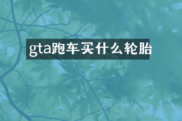 gta跑车轮胎
