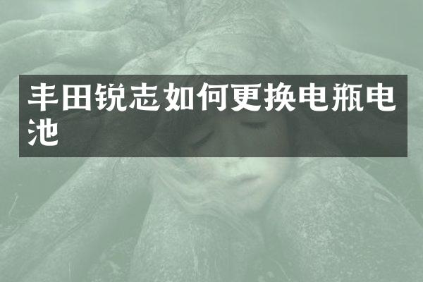 丰田锐志如何更换电瓶电池