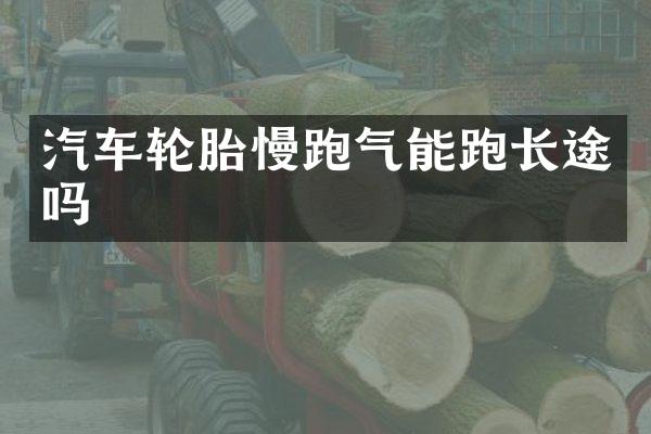 汽车轮胎慢跑气能跑长途吗