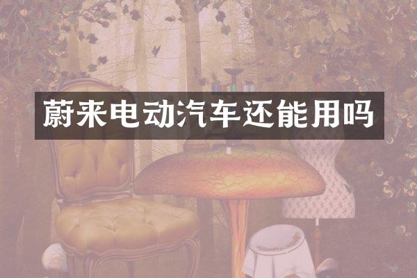 蔚来电动汽车还能用吗