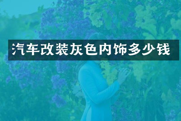 汽车改装灰色内饰多少钱