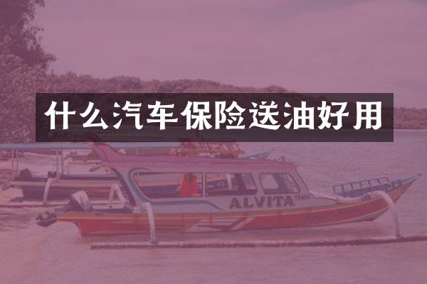 什么汽车保险送油好用