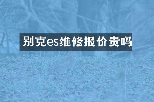 别克es维修报价贵吗