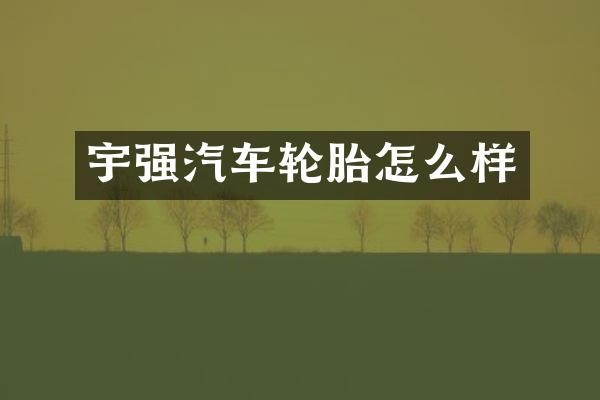 宇强汽车轮胎怎么样