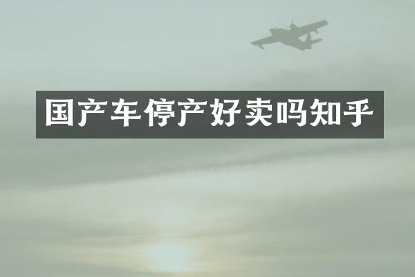 国产车停产好卖吗知乎