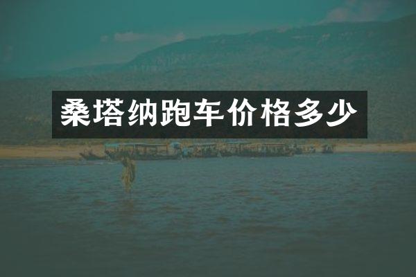 桑塔纳跑车价格多少