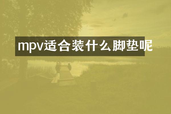 mpv适合装什么脚垫呢