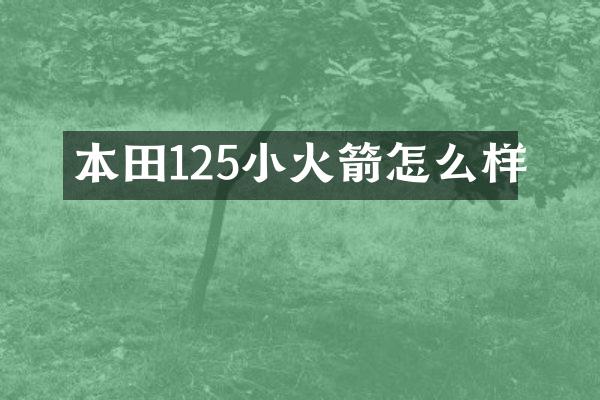 本田125小火箭怎么样