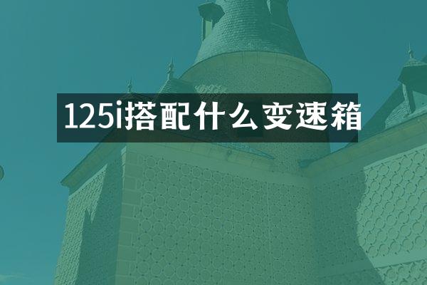 125i搭变速箱