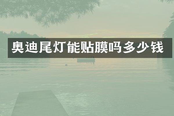 奥迪尾灯能贴膜吗多少钱