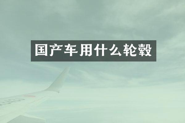 国产车用什么轮毂