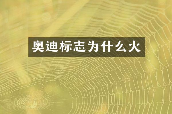 奥迪标志为什么火