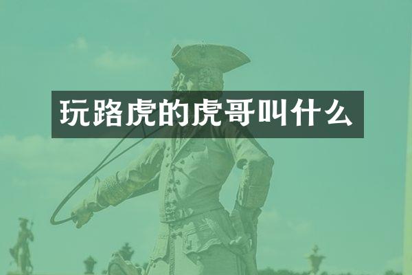玩路虎的虎哥叫什么