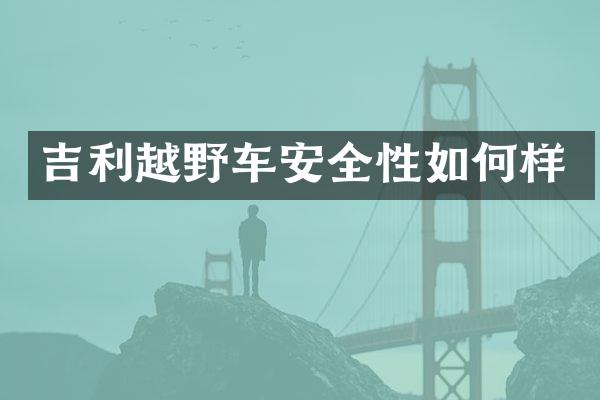 吉利越野车安全性如何样
