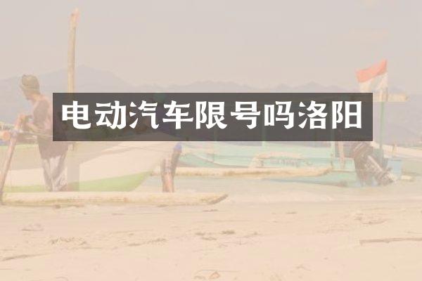 电动汽车限号吗洛阳
