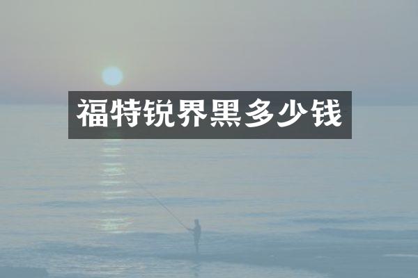 福特锐界黑多少钱
