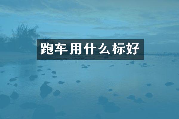 跑车用什么标好