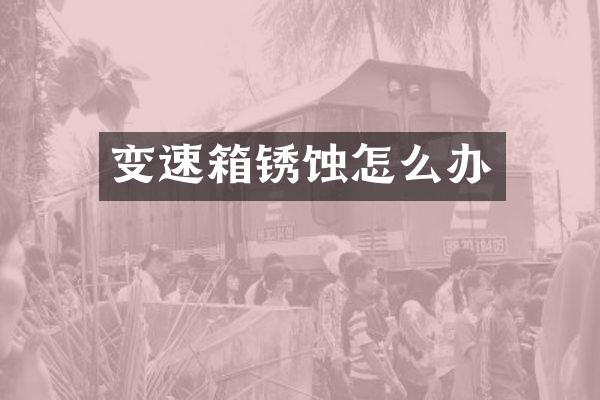 变速箱锈蚀怎么办
