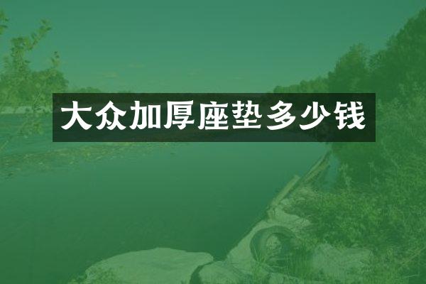 大众加厚座垫多少钱