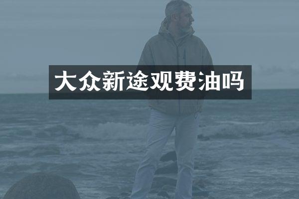 大众新途观费油吗