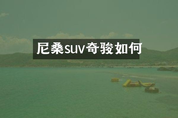 尼桑suv奇骏如何