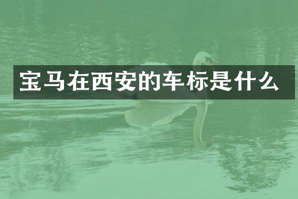 宝马在西安的车标是什么