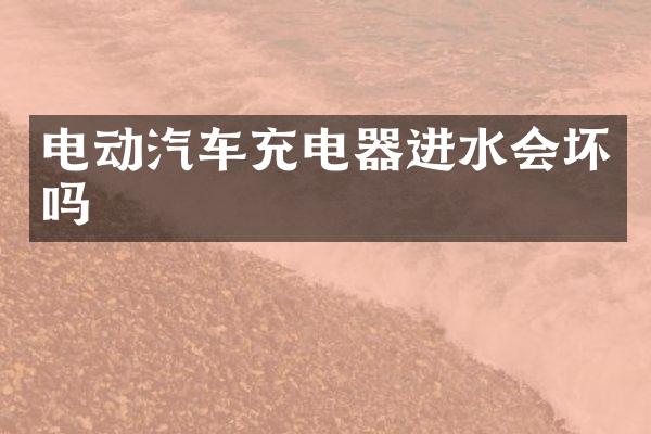 电动汽车充电器进水会坏吗