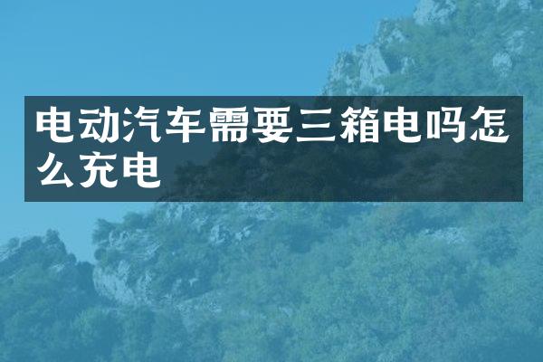 电动汽车需要三箱电吗怎么充电