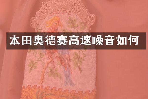 本田奥德赛高速噪音如何