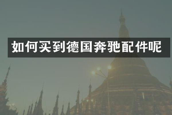 如何买到德国奔驰配件呢